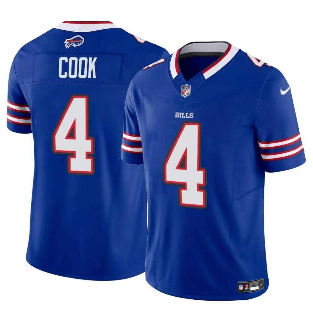 Men & Women & Youth Buffalo Bills #4 James Cook Blue 2023 F.U.S.E. Vapor Untouchable Limited Jersey->buffalo bills->NFL Jersey